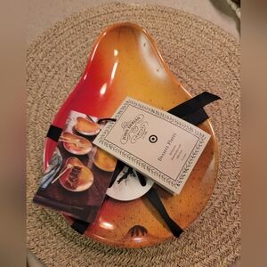 John Derian Colorful Pear-Shaped Dessert Plate